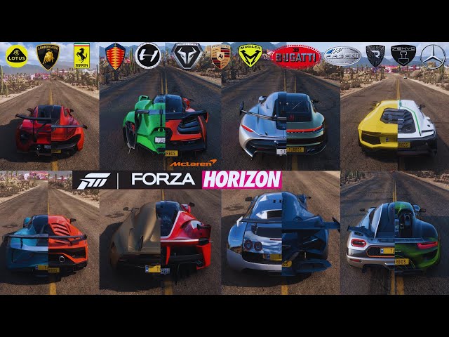 FASTEST HYPERCARS IN FORZA HORIZON 5    (Top Speed Test)