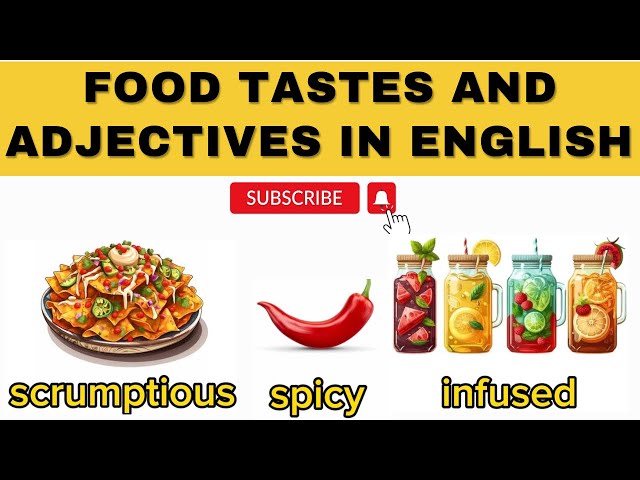 Food Tastes and Adjectives in English || English Listening and Speaking || Learn English