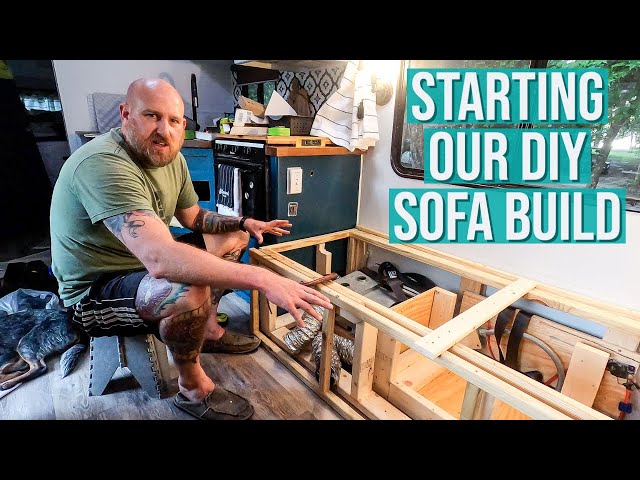 CtW 137 // Building Our DIY Pull Out Sofa Part 1 // Class C RV Remodel on a Budget