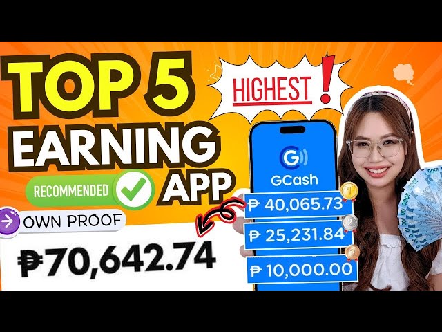 PINAKA-LEGIT na TOP 5 HIGHEST EARNING APP 2025 | MULTIPLE CASH-OUT sa GCASH | NO PUHUNAN