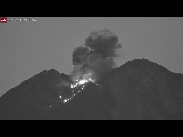 Feb 14, 2025: Strombolian Eruption at Semeru Volcano, Indonesia