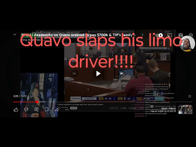 DJ Akademiks reacts to Quavo slaps his limo driver!!!