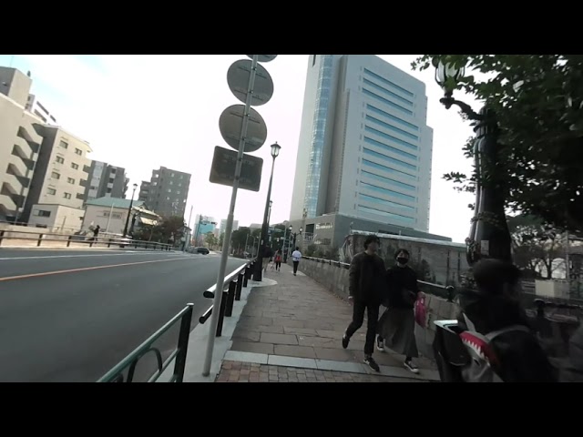 [VR180] 川岸歩き(隅田川(下り))[11/17] Walking along the riverbanks of Japan (Sumida River(down)) [11/17]