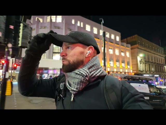 Walking The Dark Streets Of GLASGOW City Centre At NIGHT...