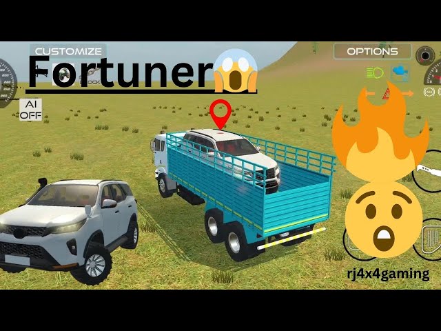 Drive Truck and unloading😲 legender FORTUNER🔥 in game 🔥 dumper truck #tractor #truck #gamingvideos