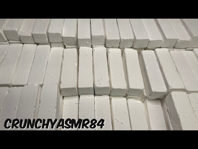 182 Chalk Butter Sticks | Plain White | Oddly Satisfying | ASMR | Sleep Aid