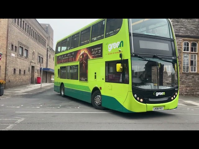 Buses in Taunton Town Centre.