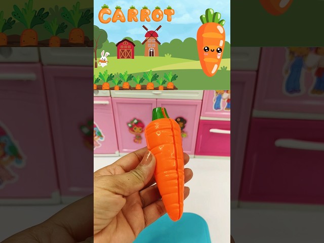 Banana & Carrot | Fruits & Vegetables Song #toddlerlearning #funlearning #shorts