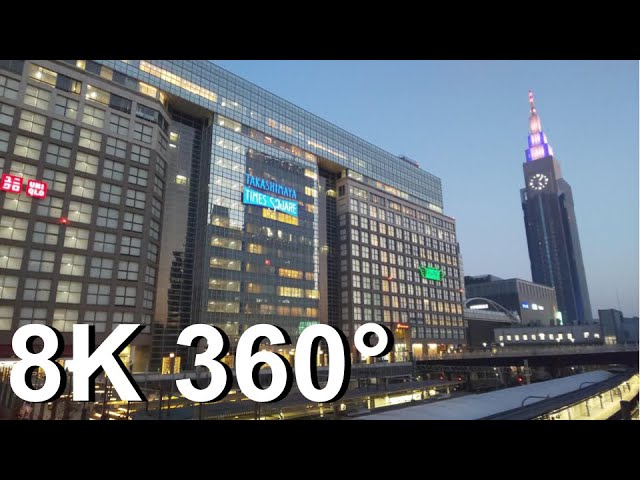 [Japan 8K] Shinjuku at evening / Jan 2021 【Tokyo VR Walk / 東京VR散歩】