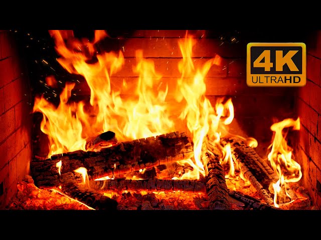 🔥 Fireplace 4K. Cozy Winter