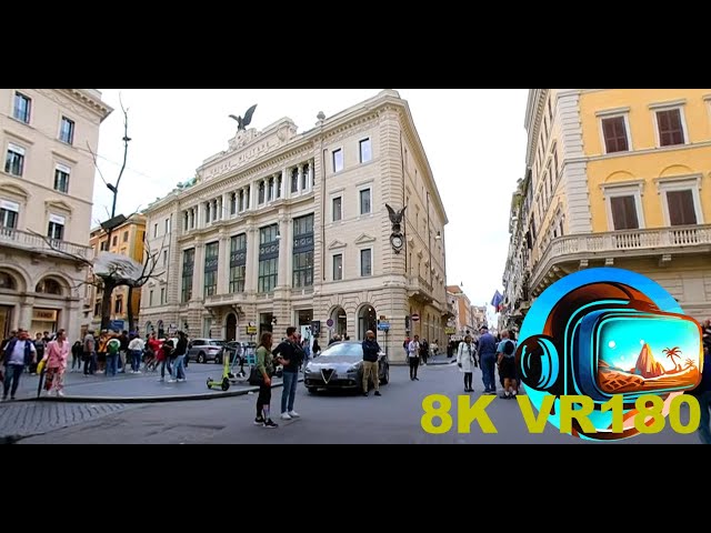 Join me as I explore more of Rome Italy and its shopping streets 8K 4K VR180 3D Travel