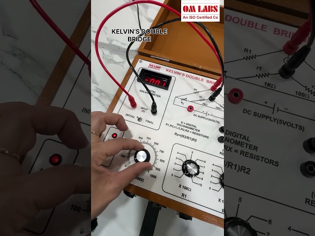 KELVIN’S DOUBLE BRIDGE APPARATUS | Omlabs #voltage #educational #electronic #funlearning #fun