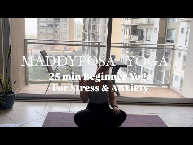 25-Min Yoga for Stress & Burnout Beginner Level | Full Body Flow to Relax and Recharge