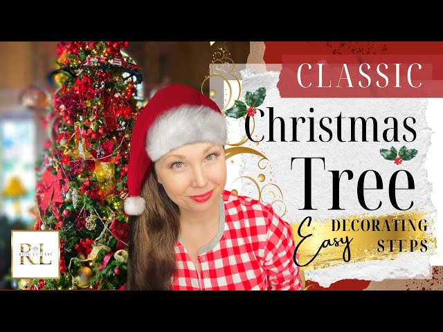 DIY CLASSIC RED CHRISTMAS TREE STYLING TIPS. How to make a nostalgic tree look designer!