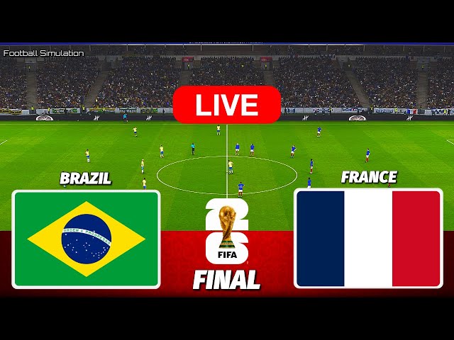 BRAZIL vs FRANCE - FIFA World Cup 2026 Final | Live Football Match | PES 21