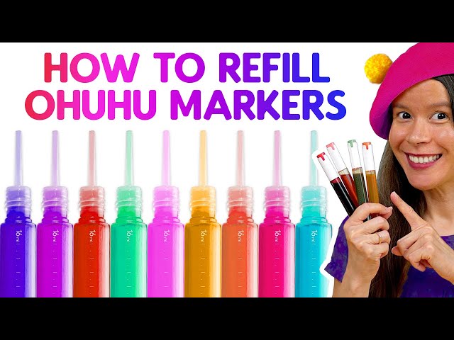 How to Refill Ohuhu Markers Using New Ohuhu Ink Refills!