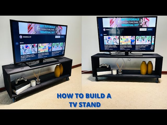 HOW TO BUILD A TV STAND  // DIY TV UNIT // EASY DIY PROJECT