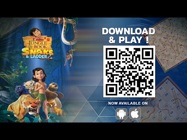 SCAN THE QR CODE & START PLAYING | JUNGLE BOOK SNAKE & LADDER GAME