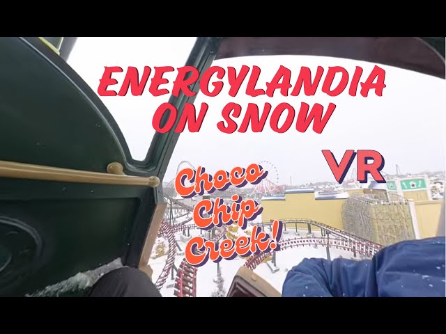 Fluff Choco Chip Creek On Snow 360 VR POV  #insta360 #zadra #rollercoaster #energylandia #themepark