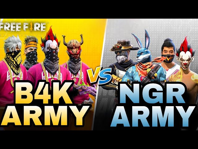 B4K ARMY VS NGR ARMY | FULL CHALLANGED GAMEPLAY #classyff #nonstopgaming #rggamerlive #b4karmy #rai