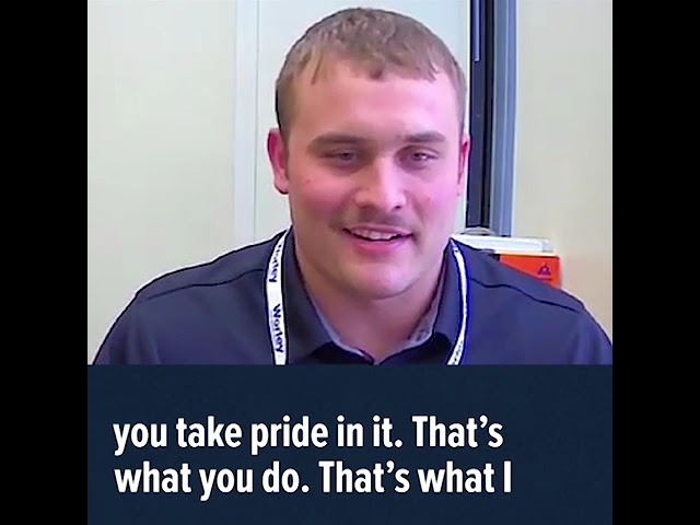 "When you get it all done, you take pride in it."