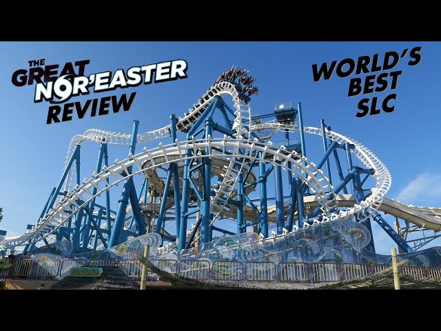 Great Nor'Easter Review, Morey's Piers Vekoma Inverted Coaster | World's Best SLC!