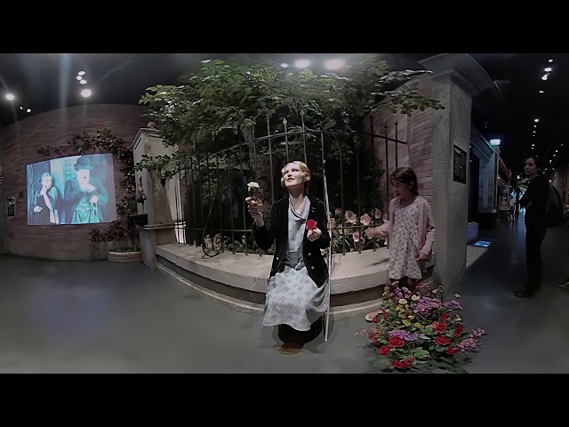 CHaplin world city lights blind WOMAN 3D 360 VR