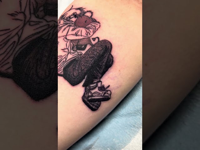 Denji and Pochita tattoo from the manga