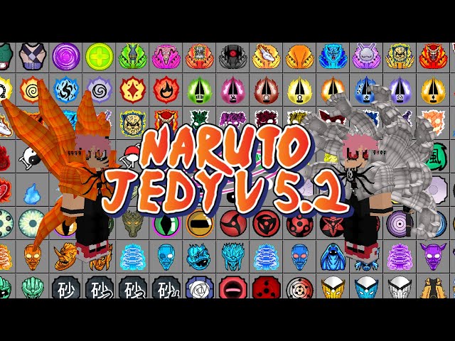 SAIU!!!NOVA ADDON NARUTO JEDY V 5.2 PARA MINECRAFT PE 1.21.23!!😱😱 (Naruto Jedy)