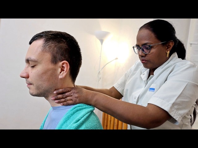 The queen of head massage👸 | ASMR Powerful Indian neck and head massage by Bharti