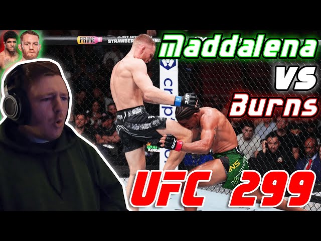 WHAT A KNEE  -- Jack Della Maddalena vs Gilbert Burns -- UFC 299 Reaction