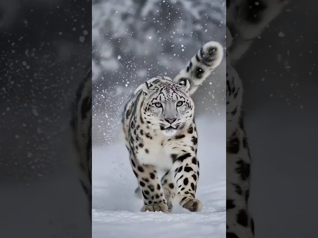 Snow Leopard VS Mountain Lion 🦁 #shorts #animals #trending #shortsfeed #wildanimals #wildlife #facts