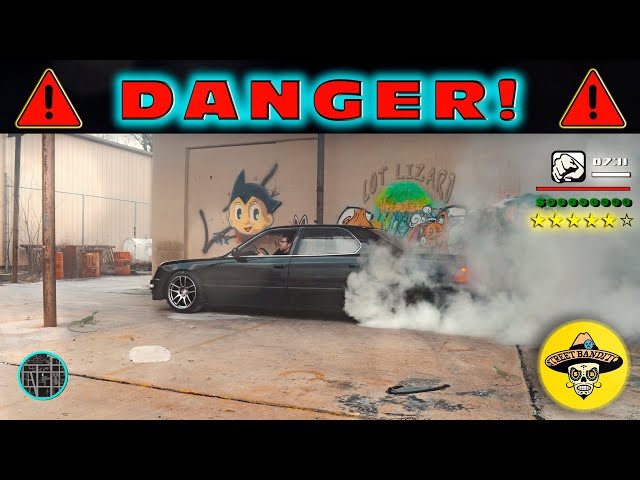 Drifing an AUTOMATIC Lexus LS-400 at OUR  SHOP| THE LOT LIZARD | [4K]