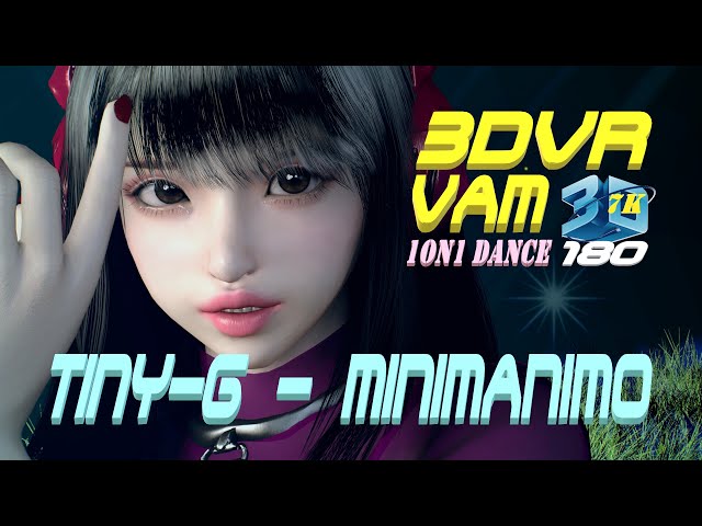 3DVR180 VaM TINY-G - Minimanimo, 1on1 Dance in the Grass Field, MMD, KPOP, 草原のプライベートダンス 7K