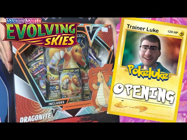 I GOT A FULL ART CARD AGAIN!!! - Opening Pokemon Dragonite V Collection Box!