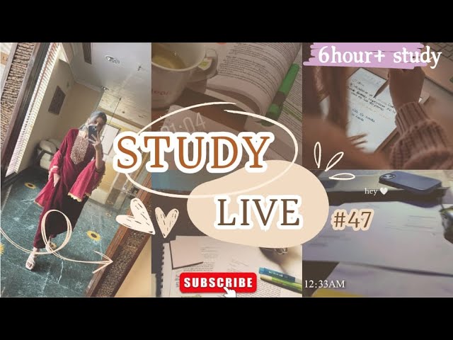 6hour LIVE study with ANANनया📚#UPSC2025 #UPPSC25 #IAS #IPS #BPPSC #NEET #IITJEE #NETJRF #boards2025