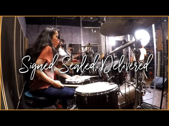 Signed, Sealed, Delivered I'm Yours - Stevie Wonder (band cover x drum cam)