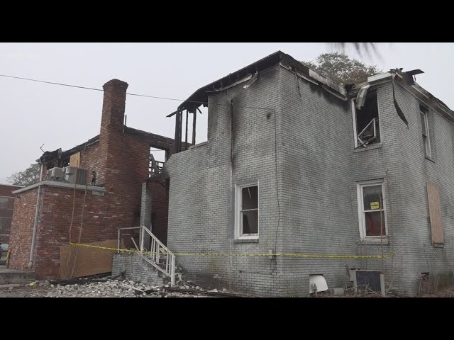 A non-profit is out of a home after fire damages building