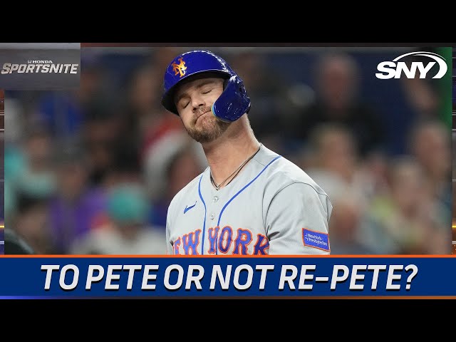 Pete Alonso going from Polar Bear to Halo? | SportsNite | SNY