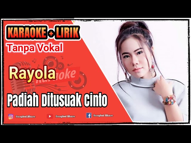 Rayola - Padiah Ditusuak Cinto KARAOKE Tanpa Vokal - Dengan Animasi Lirik