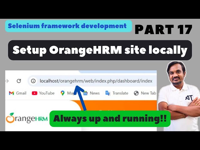 Part 17: How to Set Up OrangeHRM Locally for Selenium Automation