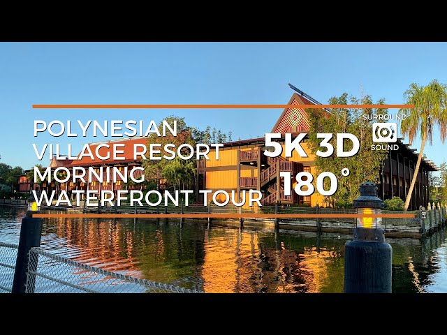 Polynesian Morning Waterfront Tour (5K 3D 180° VR)