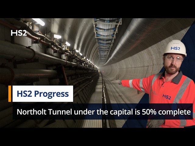 HS2’s Northolt Tunnel under the capital is 50% complete