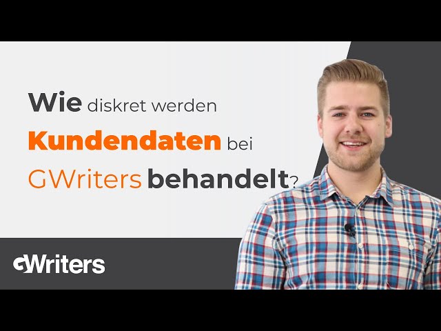 Wie diskret werden Kundendaten bei GWriters behandelt? • GWriters.de