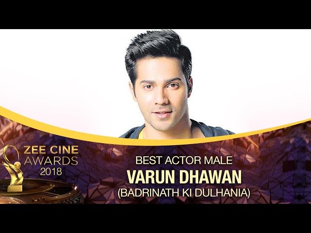 Varun Dhawan | Best Actor Male | Zee Cine Awards 2018