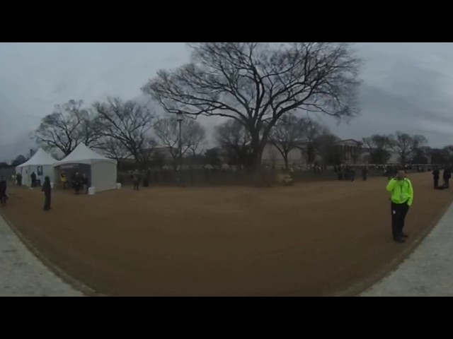 360 view of Donald Trump inauguration festivities in Washington