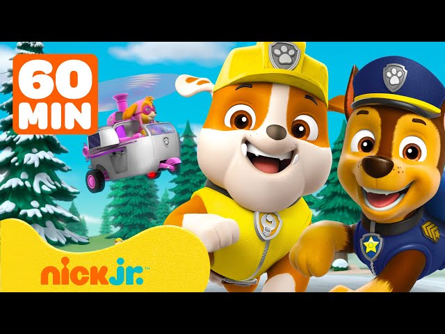 Paw Patrol | ¡Rescates Árticos de Rubble y PAW Patrol! Con Chase y Zuma | 60 Minutos | Nick Jr.