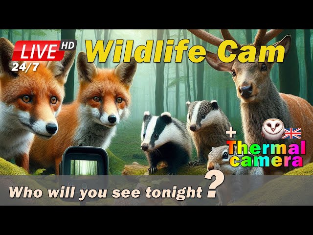 Live Wildlife Stream ❤️ Friendly Chat ❤️ Live Foxes🦊 Badgers🦡Owls🦉 Deer 🫎& more🐿️🐭