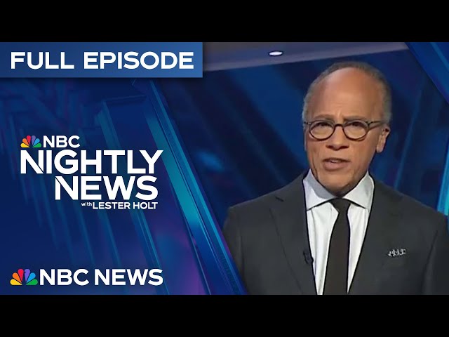 Nightly News Full Episode - Jan. 17