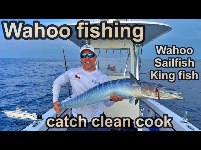 🎣 The most fun fish to catch!!! WAHOO fishing 🐟 Catch & Clean & Cook